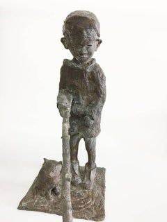 Dangling Boy by Adri de Waard, Dutch Bronze Sculpture