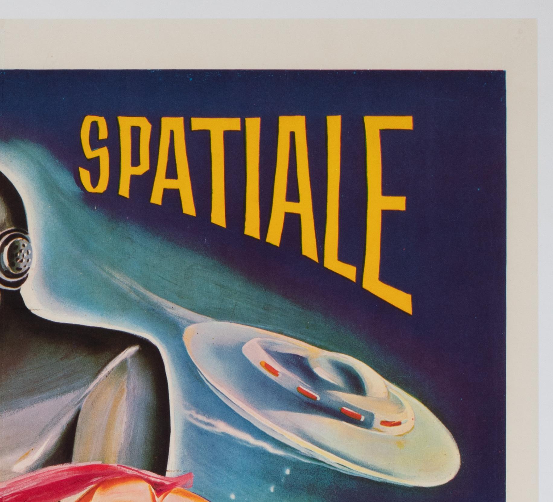 THE DAY THE EARTH STOOD STILL 1960S French MOYENNE Film Movie Poster In Excellent Condition For Sale In Bath, Somerset