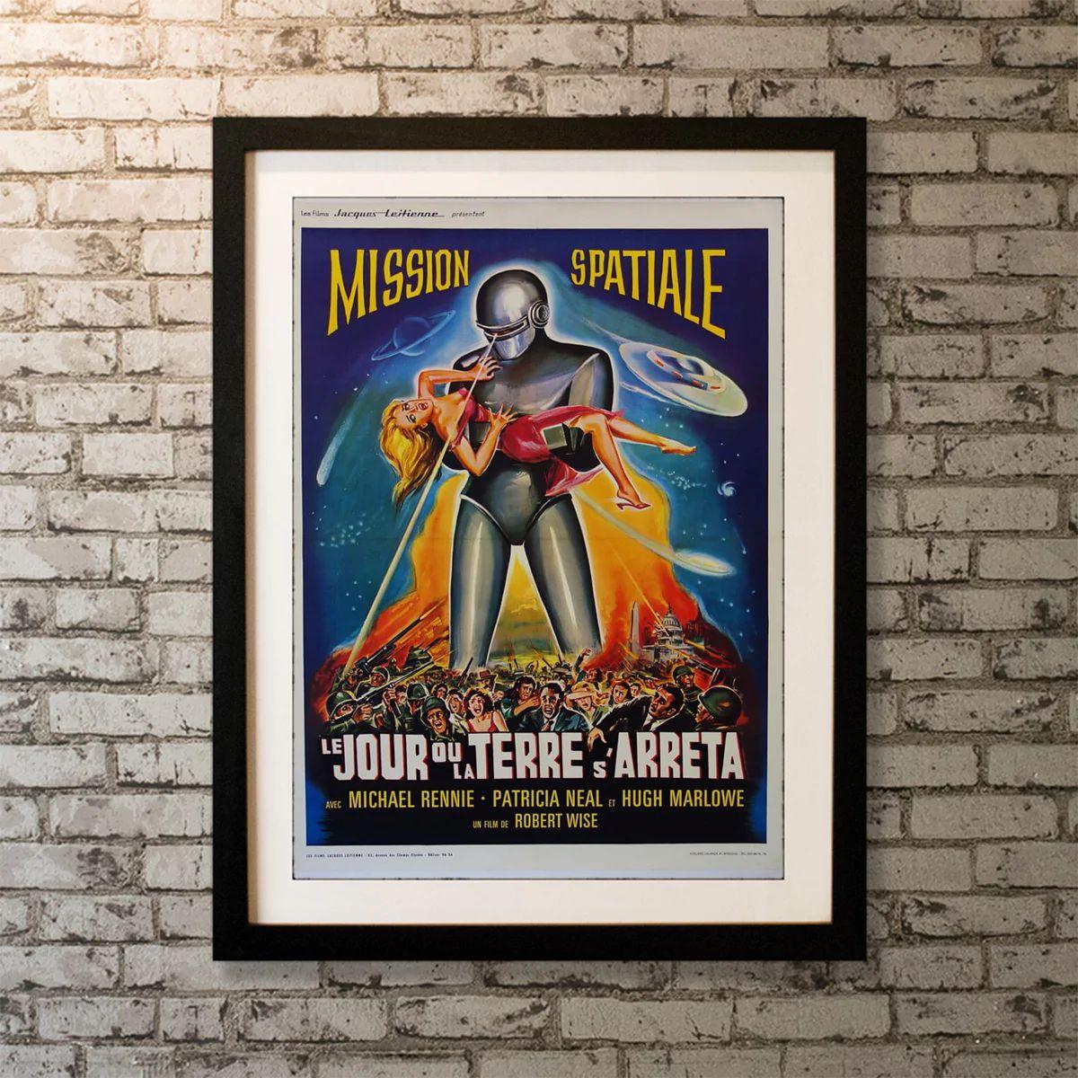 The Day The Earth Stood Still, Unframed Poster, 1960's

Original French Poster (23 X 33 Inches). An alien lands in Washington, D.C. and tells the people of Earth that they must live peacefully or be destroyed as a danger to other planets.

Year: