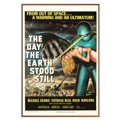 The Day the Earth Stood Still Walnut Frame Poster, 1954