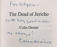 The Dead of Jericho by Colin Dexter – FIRST EDITION, Inscribed