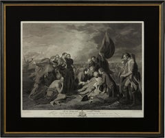 "The Death of General Wolfe" Engraving by William Woollett, after Benjamin West