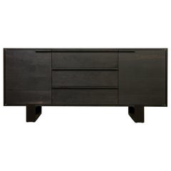 Contemporary Ink Stained Walnut Credenza / Dresser by Kate Duncan 