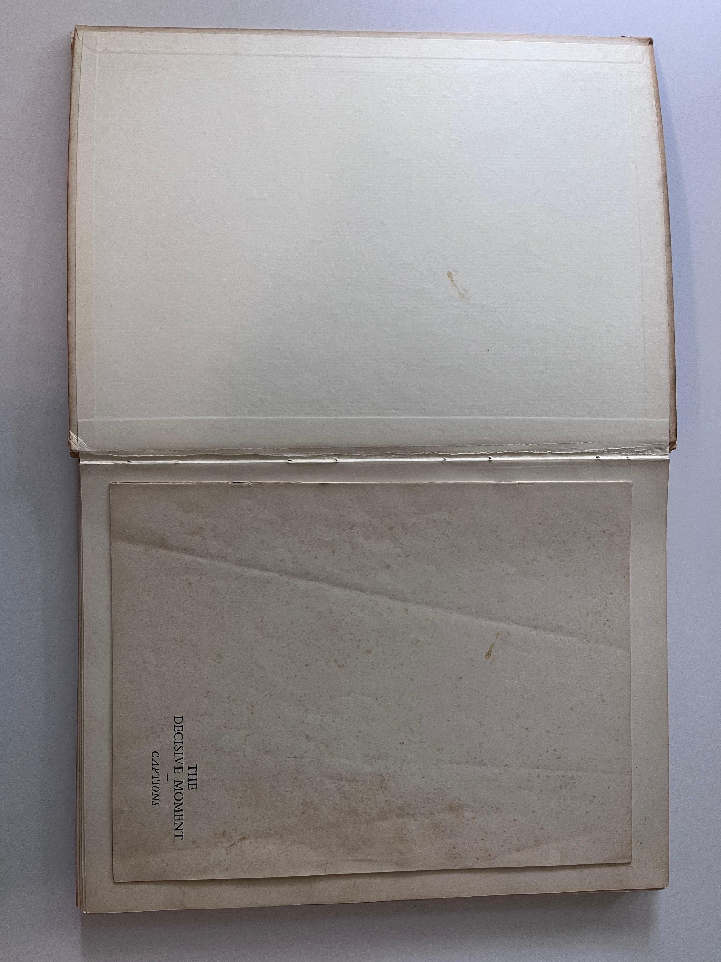 El Momento Decisivo 1ª Edición 1952 Henri Cartier-Bresson Portada Henri Matisse en venta 5