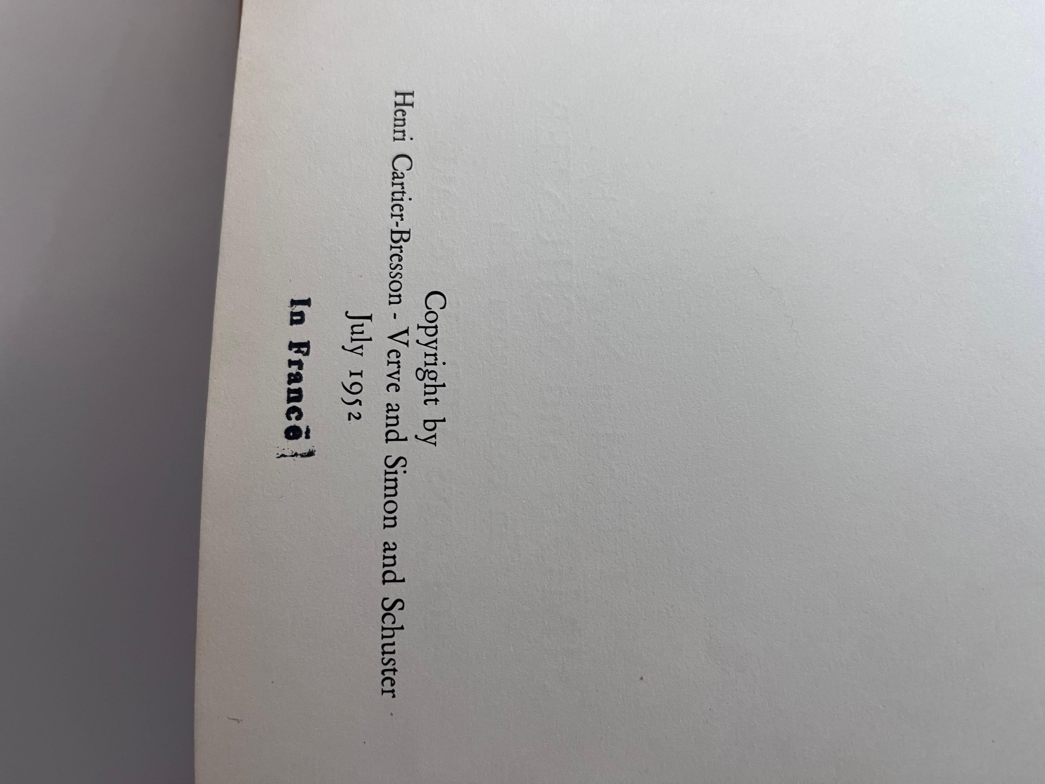 El Momento Decisivo 1ª Edición 1952 Henri Cartier-Bresson Portada Henri Matisse en venta 7