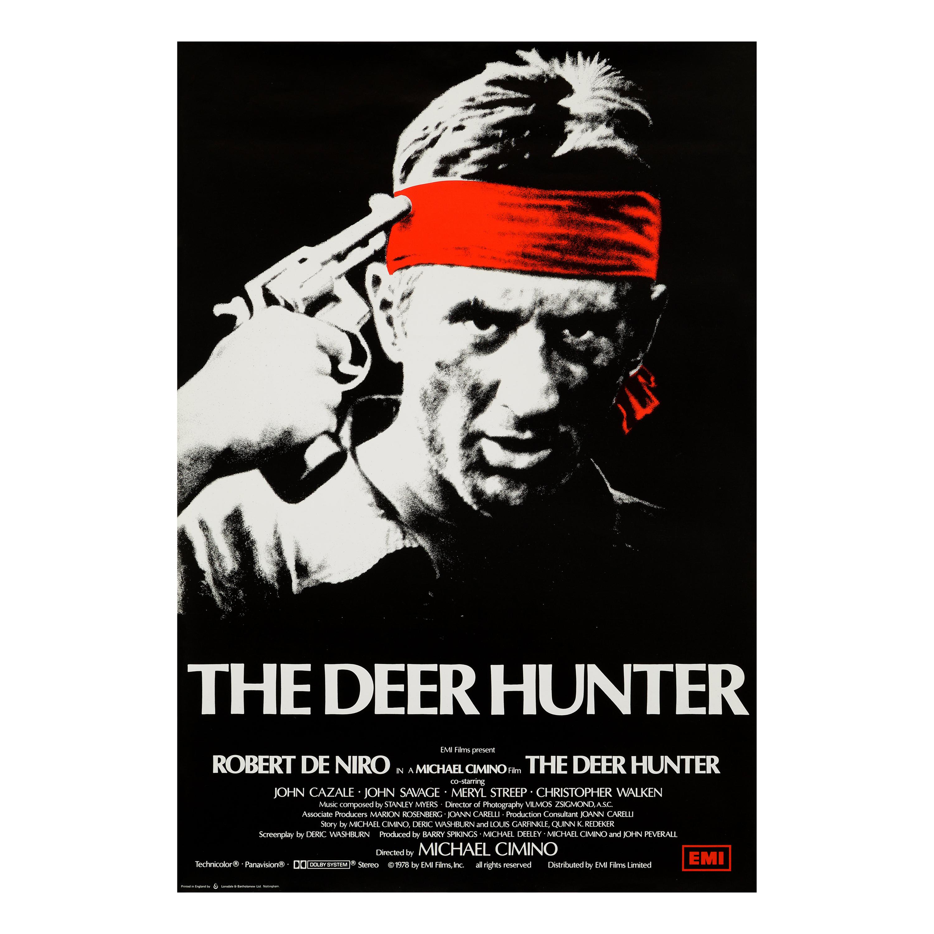 'The Deer Hunter' Original Vintage British One Sheet Movie Poster, 1979