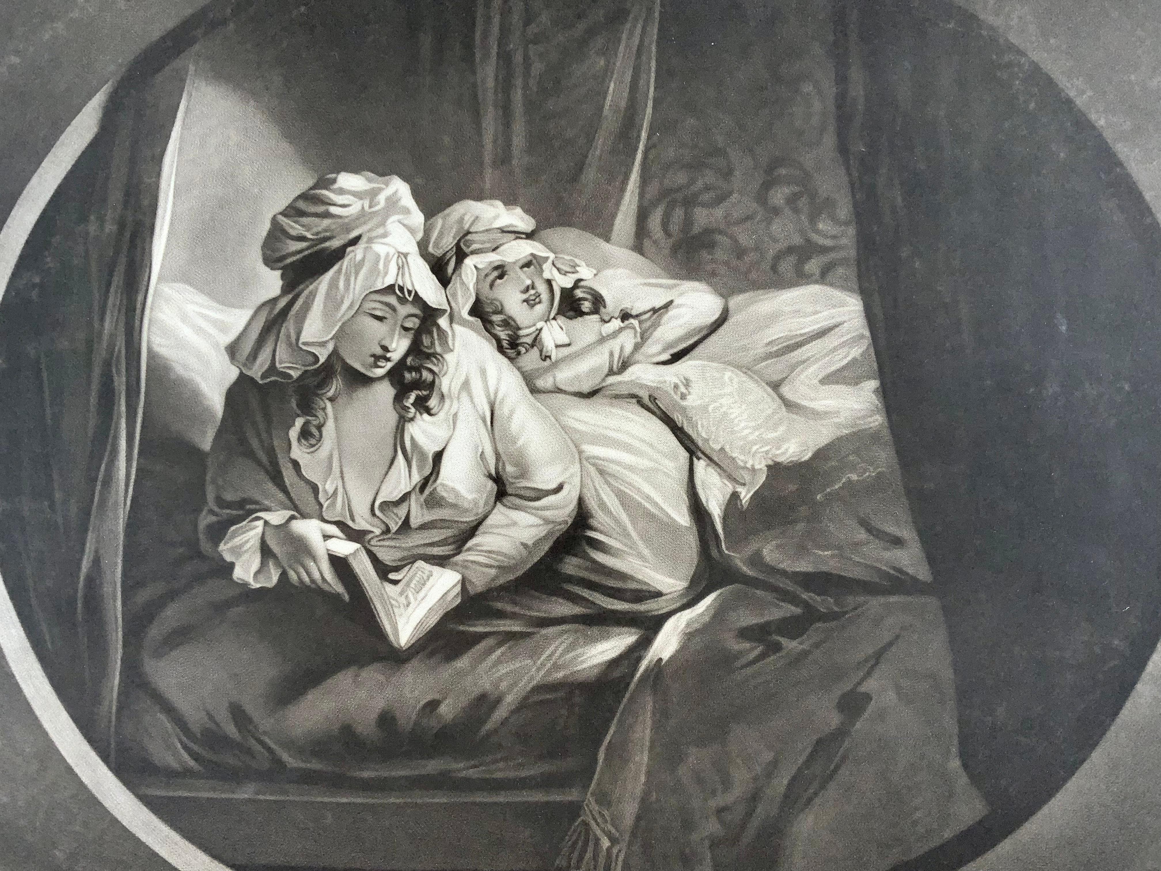 Storia deliziosa, mezzatinta di grandi dimensioni di William Ward dopo George Morland In condizioni ottime in vendita a Norwich, GB