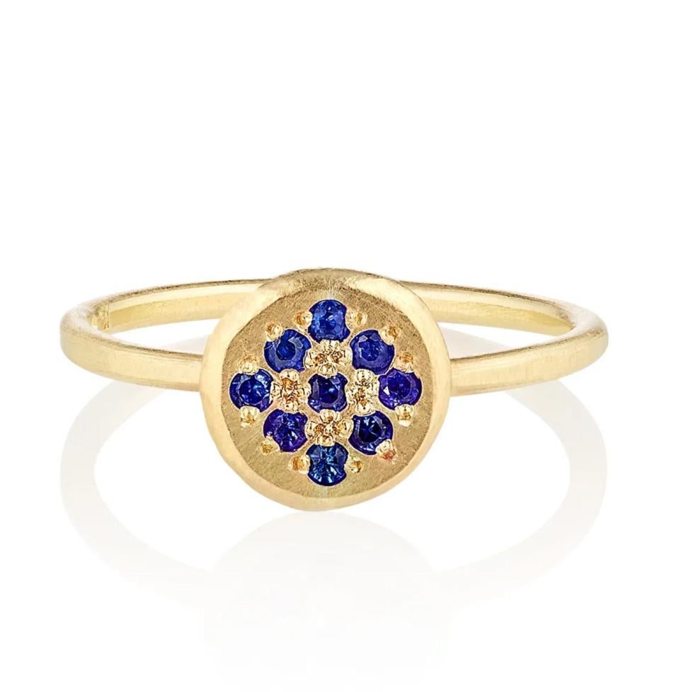 Im Angebot: Ethischer Delphina-Ring aus 8 Karat Fairmined-Gold und Rubinen () 7