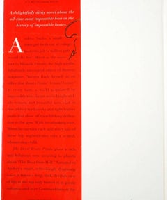 Le Diable s'habille en Prada:: un roman de Lauren Weisberger:: Signé:: 1ère édition déclarée