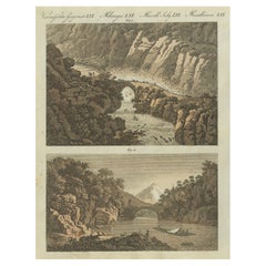 The Devil's Bridge at Gotthard Pass and 12th-Century Rhone Bridge at St. Maurice