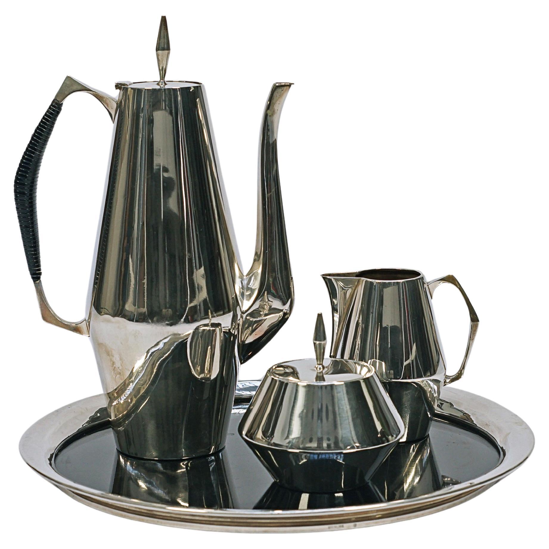 "The diamond" coffee set by John Prip For Sale