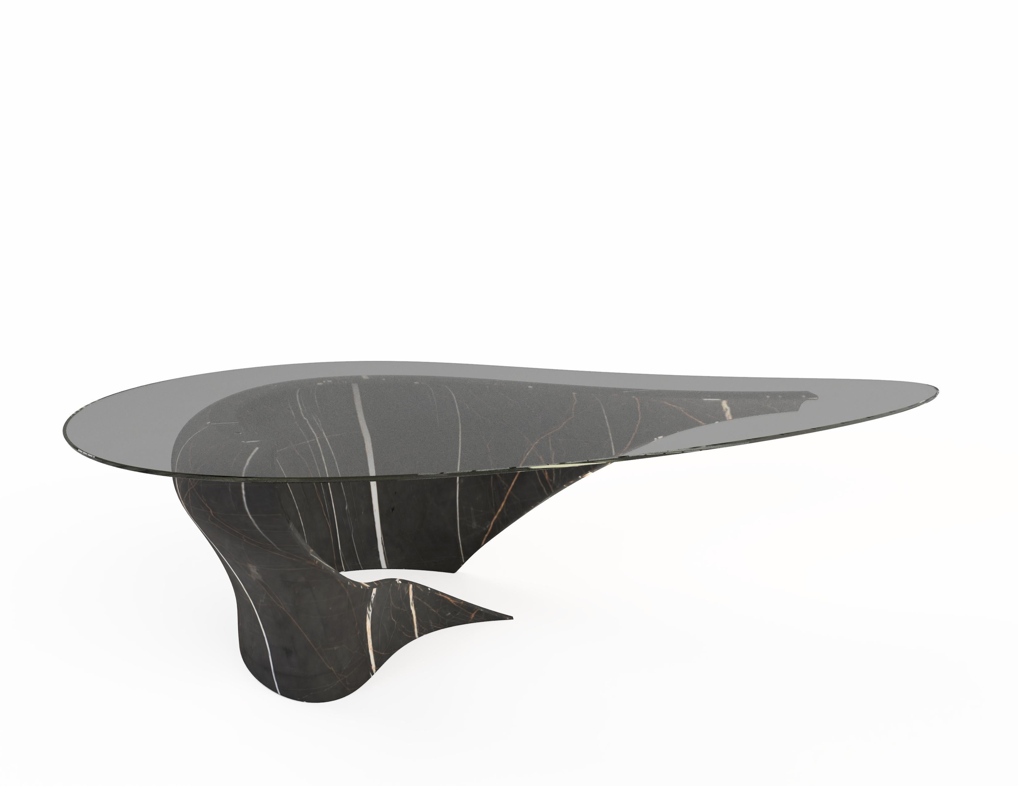 The diamond G center table, 1 of 1 by Grzegorz Majka
Edition 1 of 1
Dimensions: 70.87 x 43.31 x 18.11 in
Materials: smoked glass top. Onyx base. 


The Diamond collection proves that everything is possible. It goes beyond the stereotypical