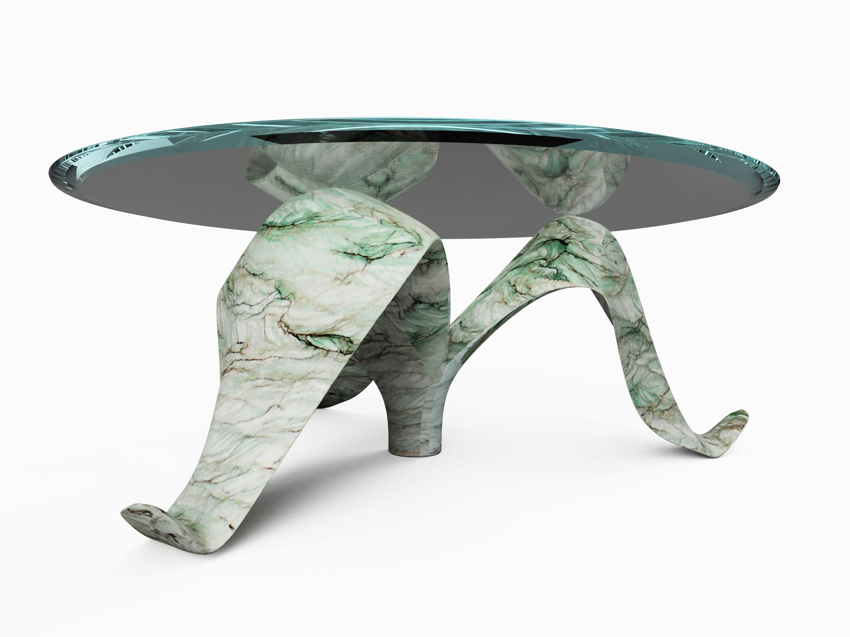 Modern Diamond Leaf Coffee Table, 1 of 1 by Grzegorz Majka For Sale