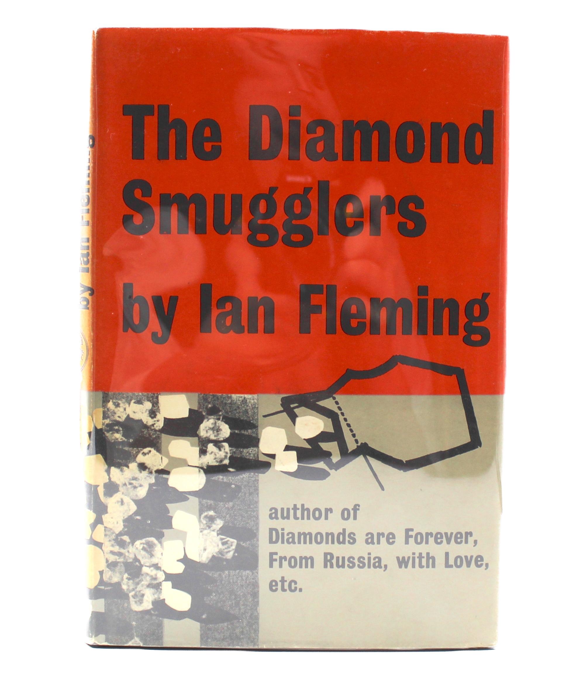 Fleming, Ian. The Diamond Smugglers. London: Jonathan Cape, 1957. Octavo. First edition, first impression. In the original dust jacket and original black cloth-textured boards. Presented with a new, archival clamshell. 

Presented is the first