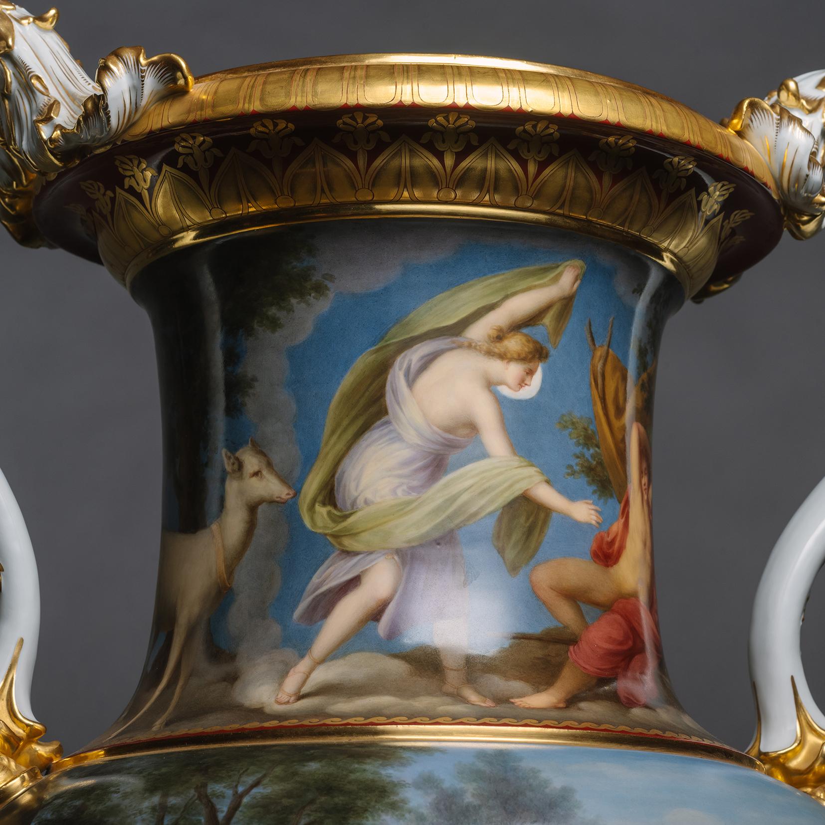 'The Diana and Actaeon Vase', Meissen Circa 1865 For Sale 8