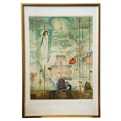"The Discovery of America by Christopher Columbus" Lithograph by Salvador Dalí