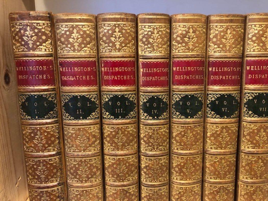 The dispatches of Field Marshall Wellington, during his various campaigns in India, Denmark, Portugal, Spain, the Low Countries and France, from 1799 to 1818. 
These volumes, first published between 1834 and 1839, contain the letters, dispatches,