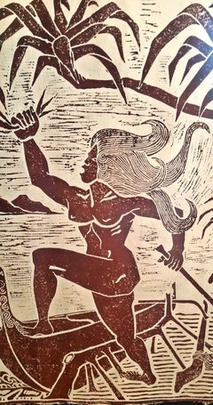 'The Dispersion of the Hala Tree by Madam Pele' Print by Dietrich Varez