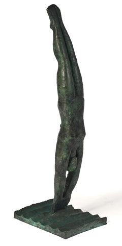 "The Diver" Bronze Sculpture by Martin Silverman