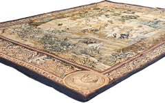 The Divine Dance: A Vintage Chinese Aubusson Tapestry of Classical Elegance