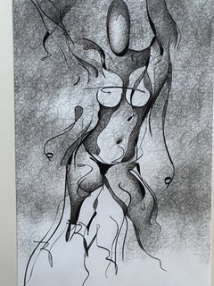 The Divine Feminine - Lithographie en noir et blanc