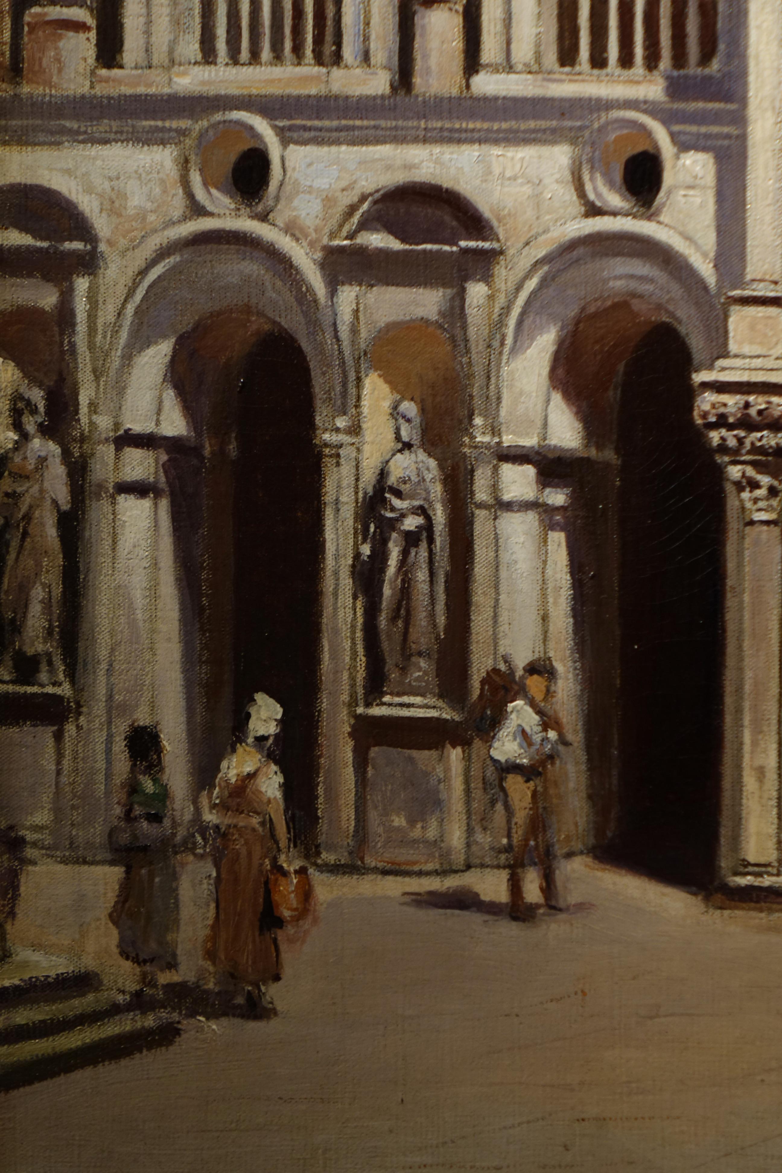 The Doges Palace in Venedig – Frans Wilhelm ODELMARK, 1889 im Zustand „Gut“ im Angebot in PARIS, FR