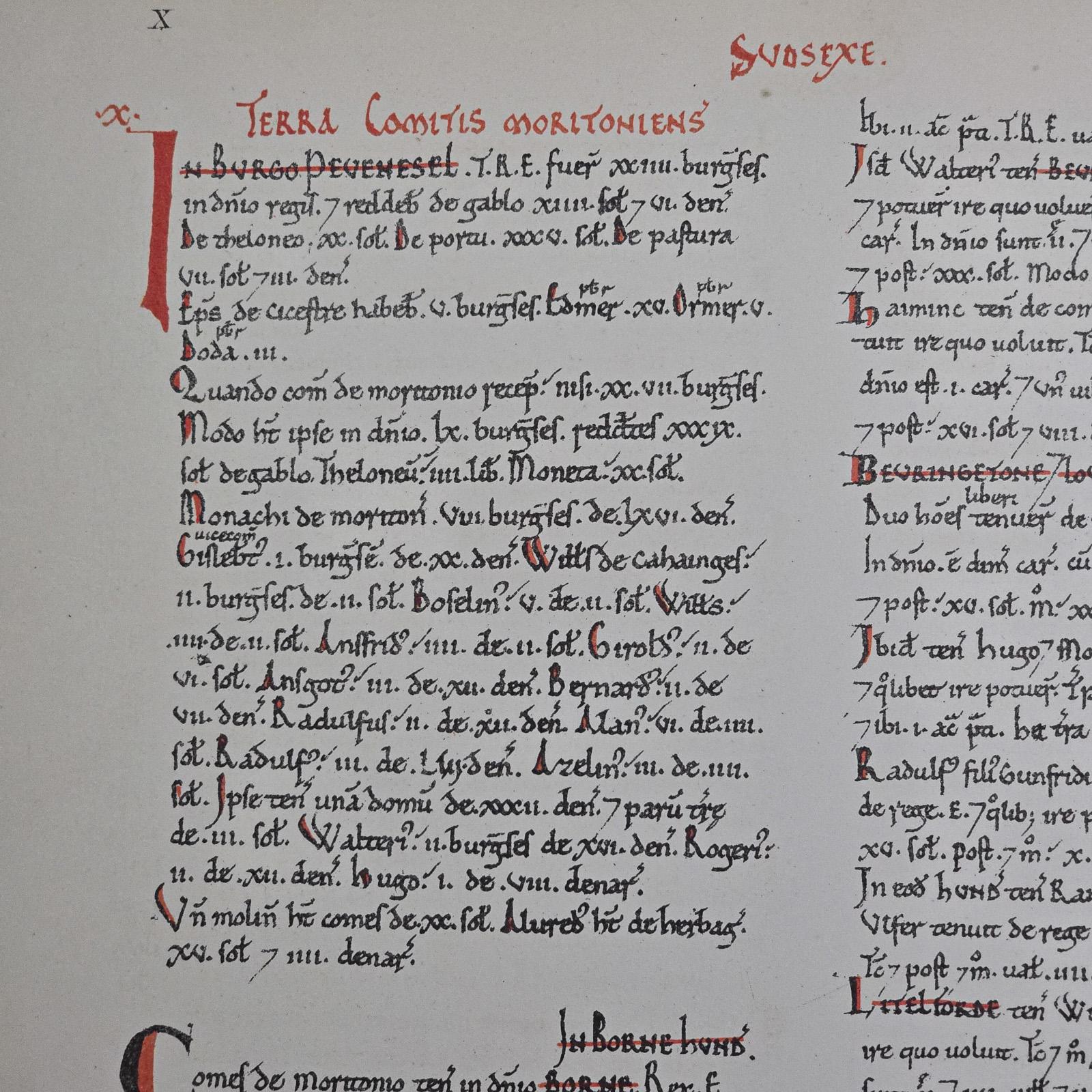 The Domesday Book, Sussex Archaeological Society, Antique Historical Reference For Sale 1