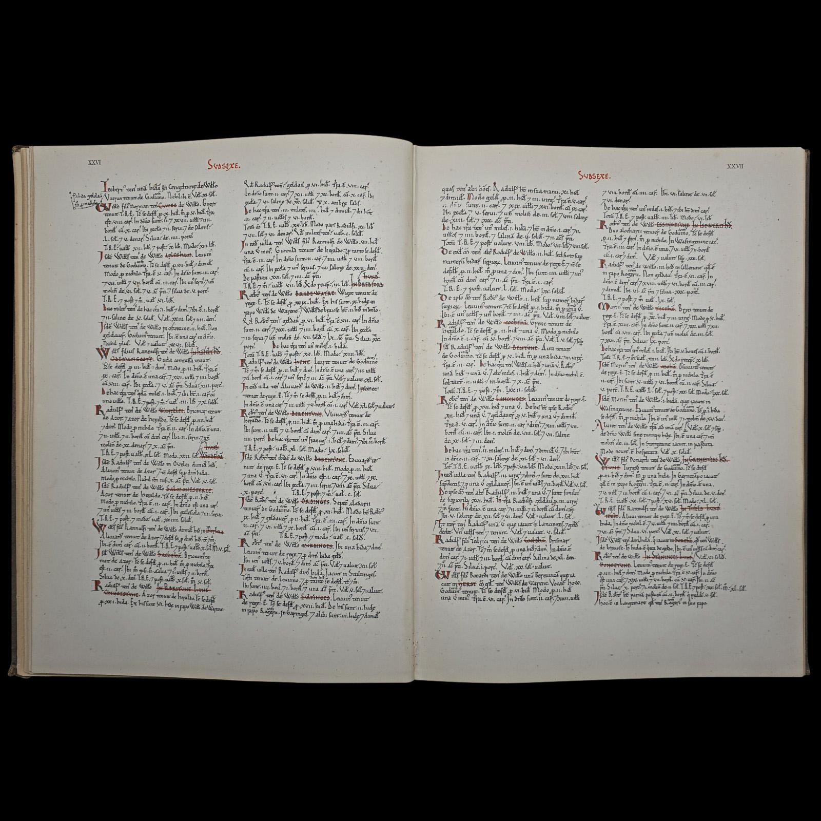 The Domesday Book, Sussex Archaeological Society, Antique Historical Reference For Sale 2