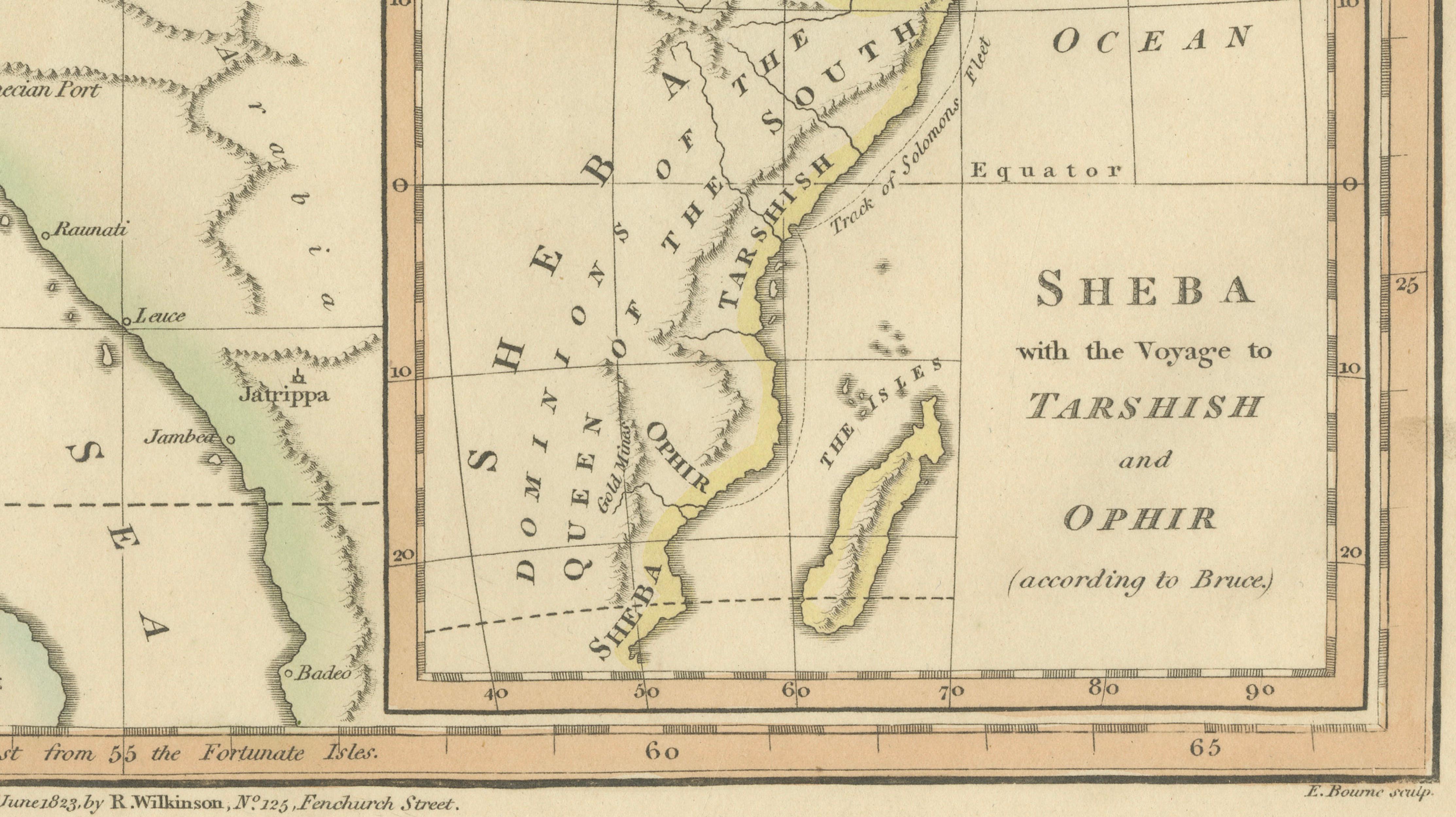 The Dominions of Solomon — Biblical Map of the Ancient Near East and Egypt, 1827
