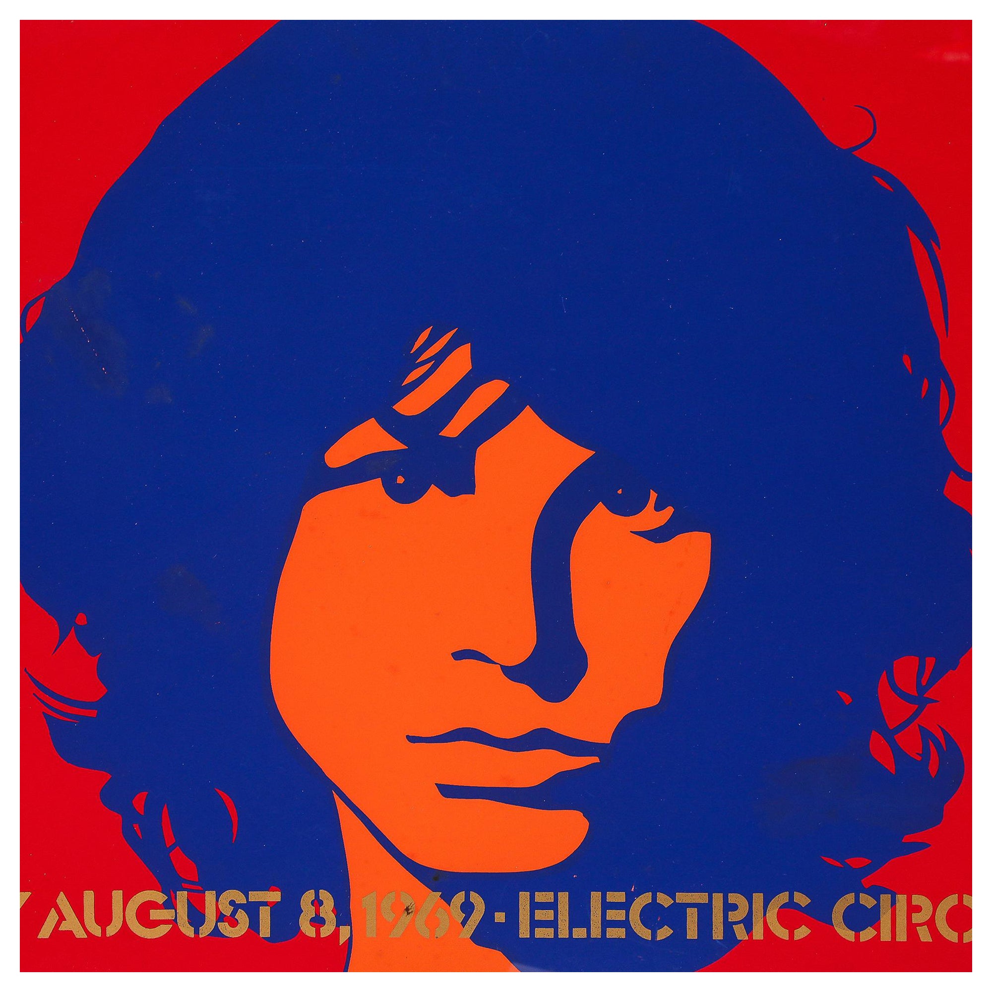 Poster serigrafico di The Doors 1969 Electric Circus in vendita