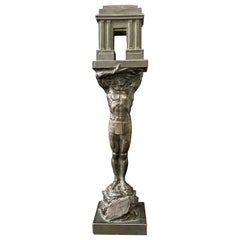 "The Doric Order, " Art Deco Nude Male Sculpture Celebrating Architecture, 1927