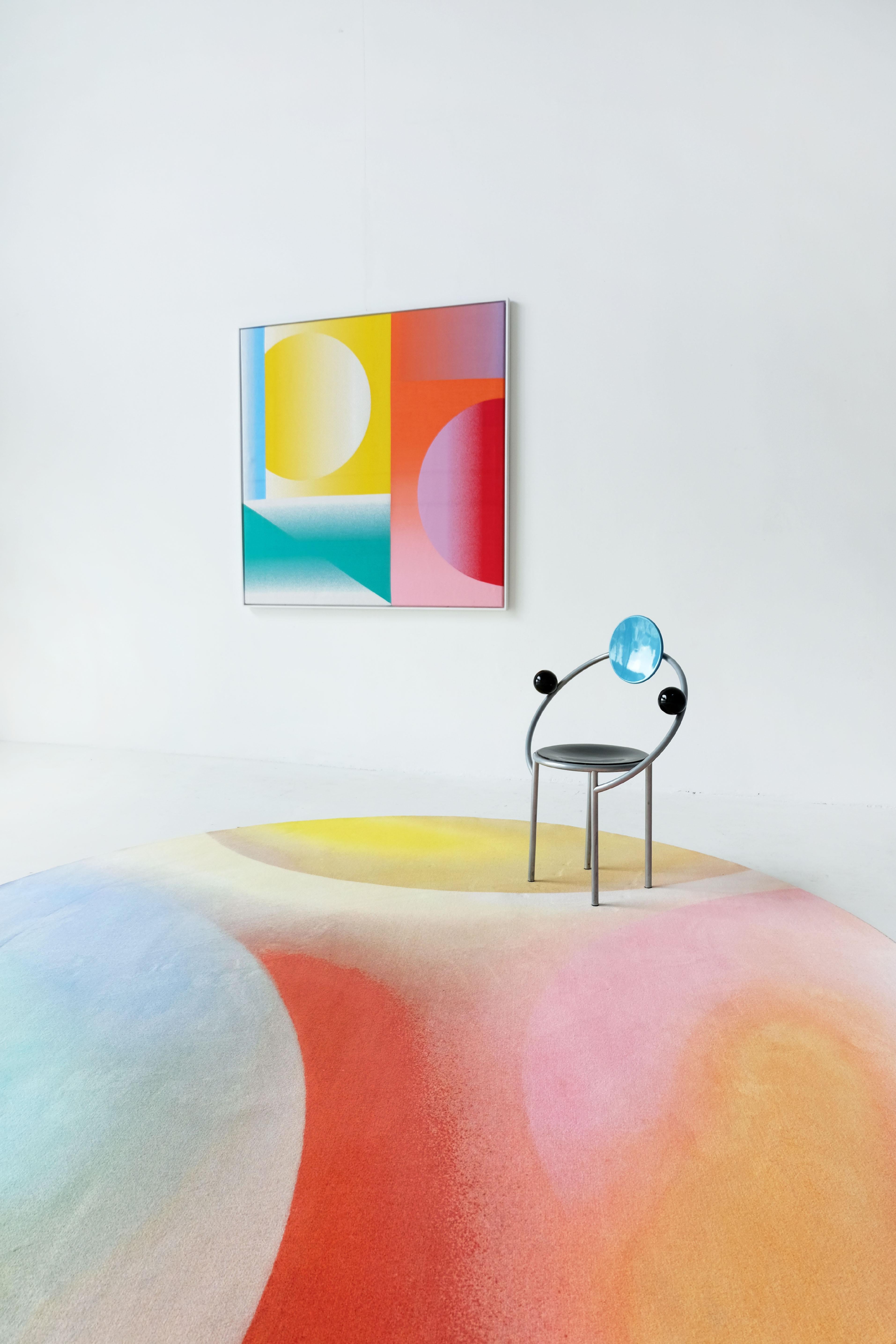 Modern Colorful round carpet 'The Dot'  For Sale