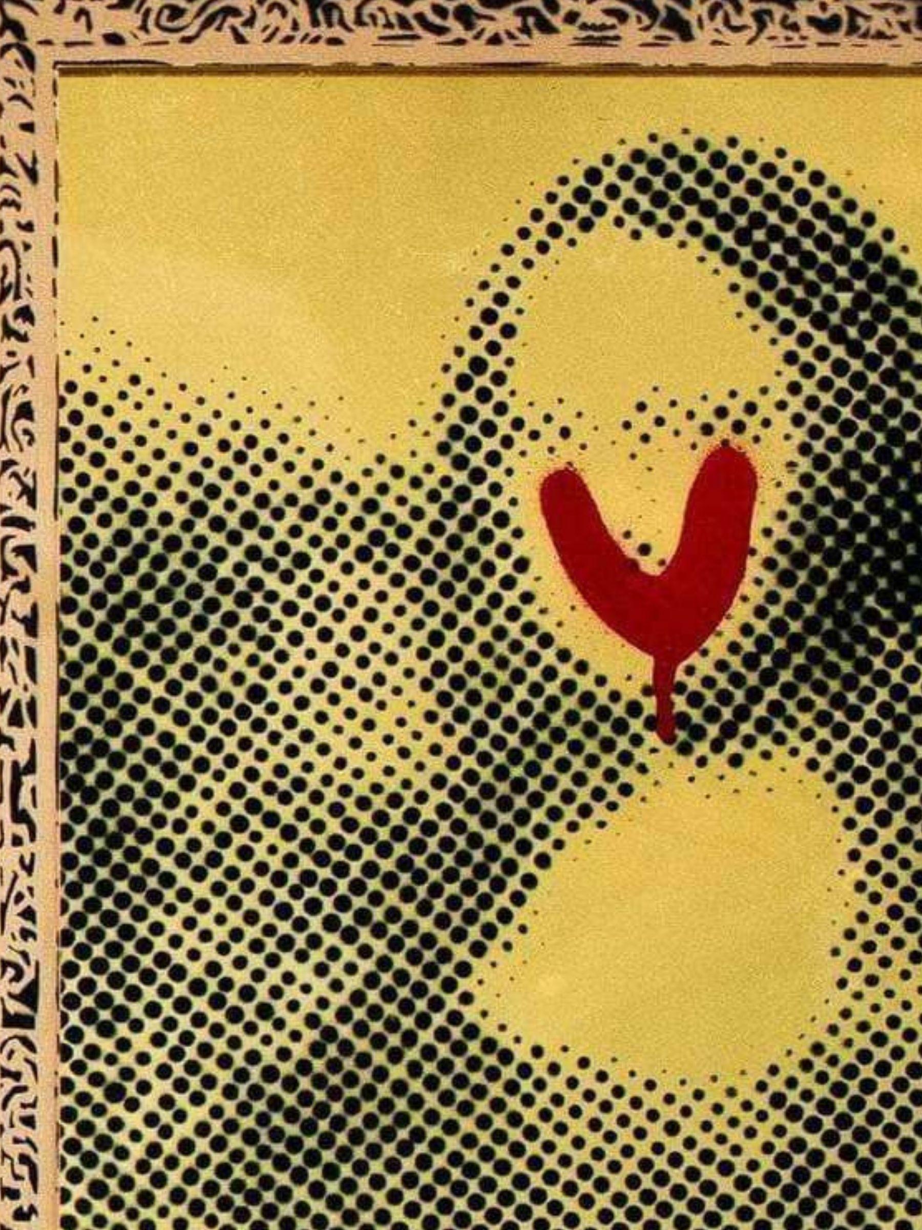 Mona Lisa (Streetart), Painting, von The Dotmaster