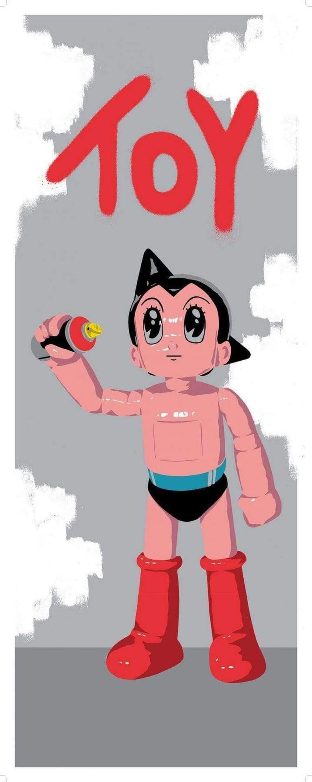 Astro Boy Toy - Print by The Dotmaster