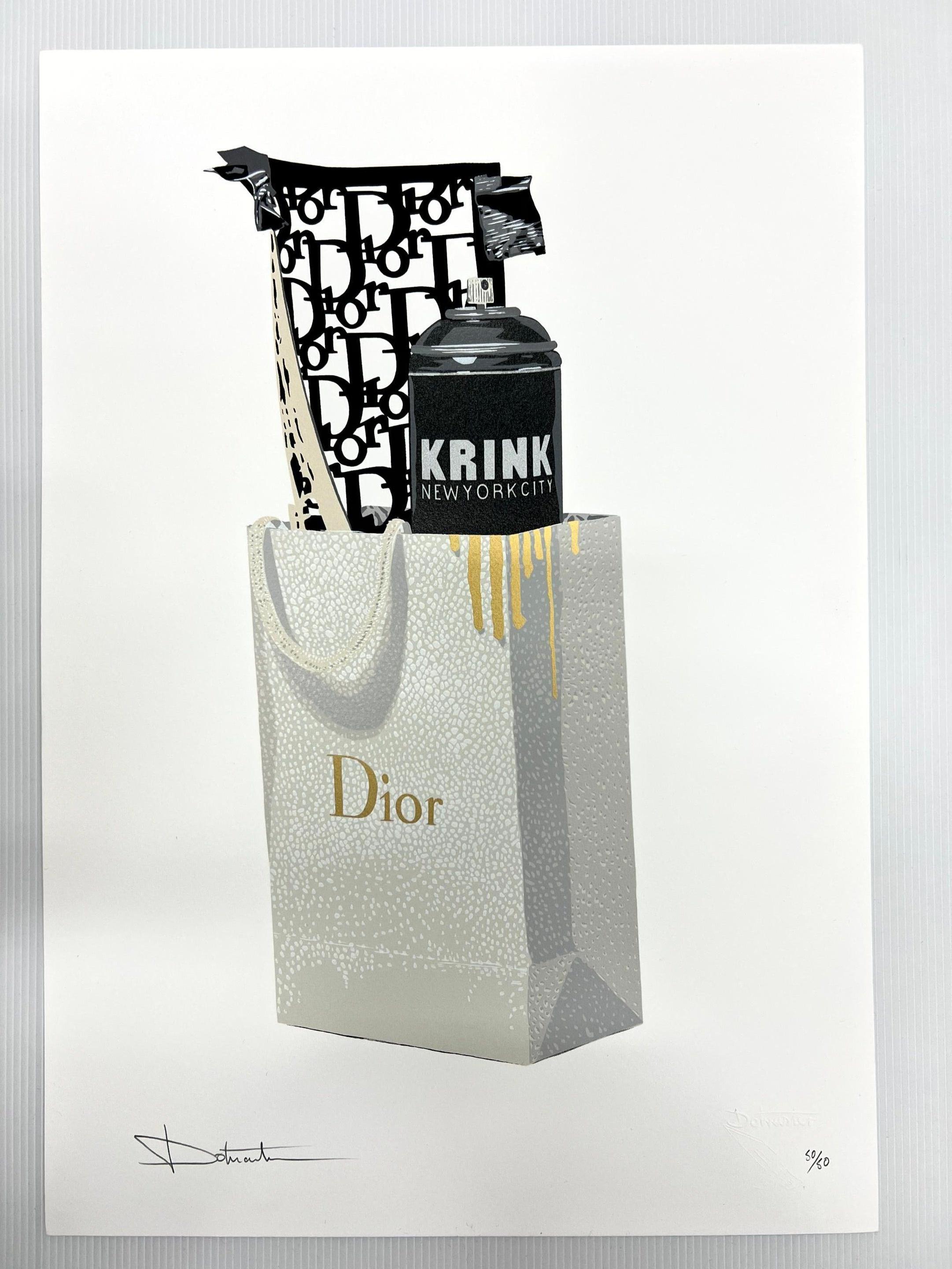 The Dotmaster Still-Life Print - Trash bag (Dior Gold edition)