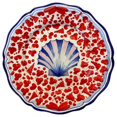 Dot Dot Dot D'été - Piatto da cena in ceramica dipinto a mano - Set di 4 pezzi