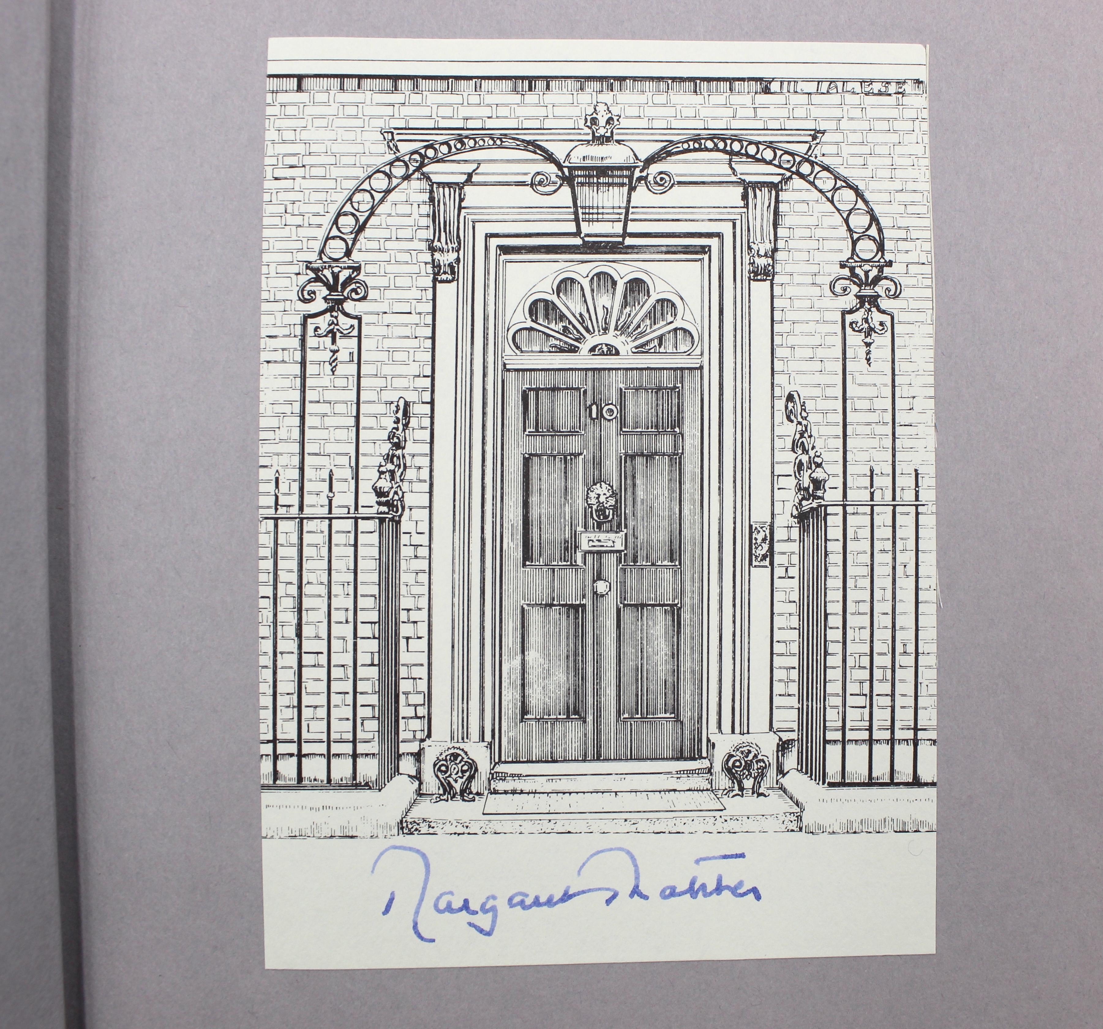 Paper Downing Street Years, Signed by Margaret Thatcher, First Edition, 1993