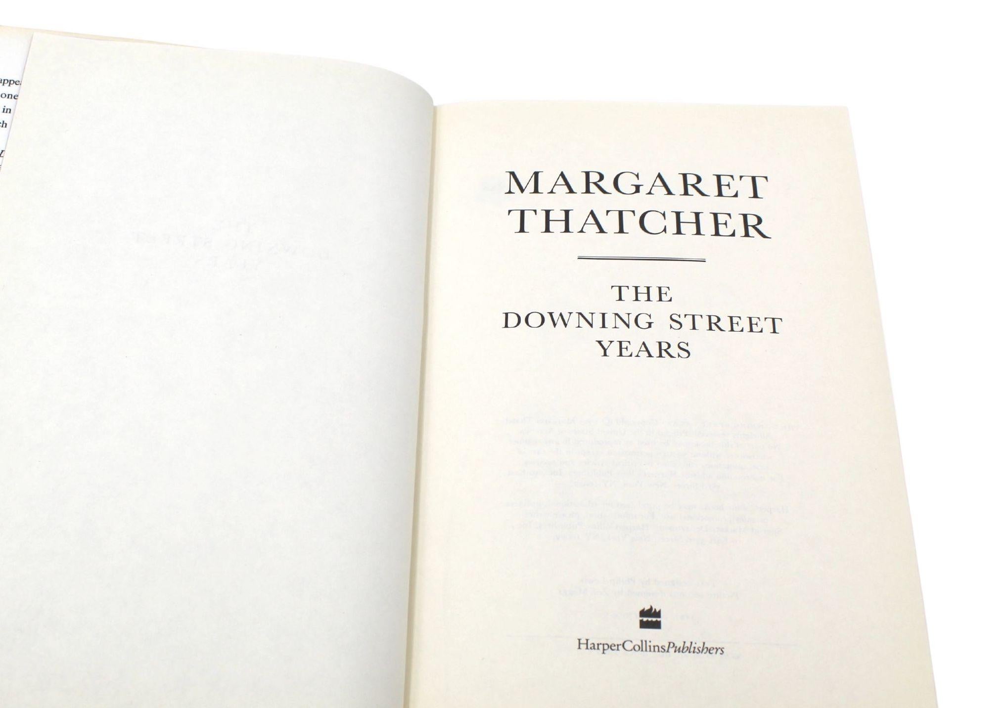 Downing Street Years, Signed by Margaret Thatcher, First Edition, 1993 2