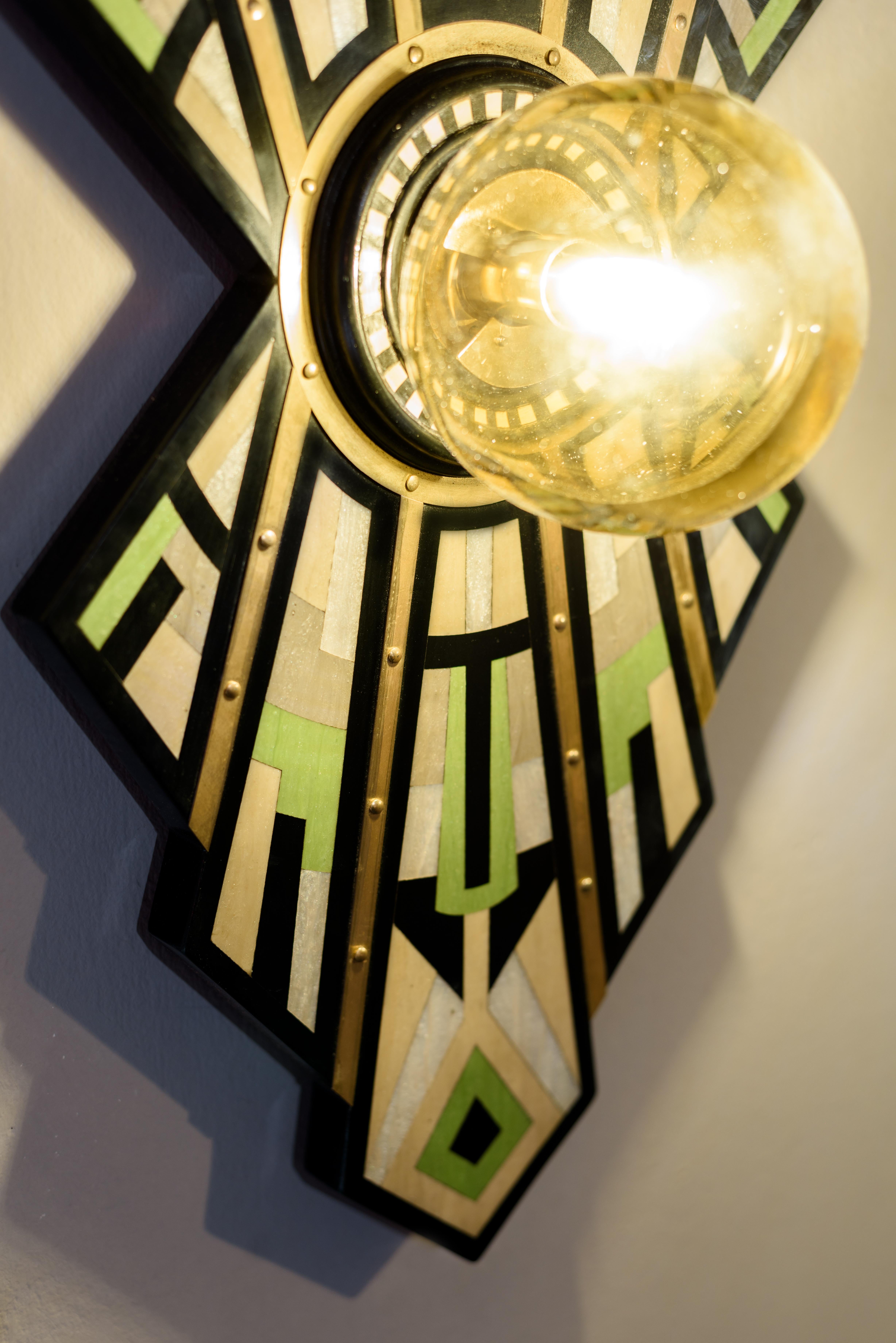 Egyptian The Dragonfly Wall Light For Sale