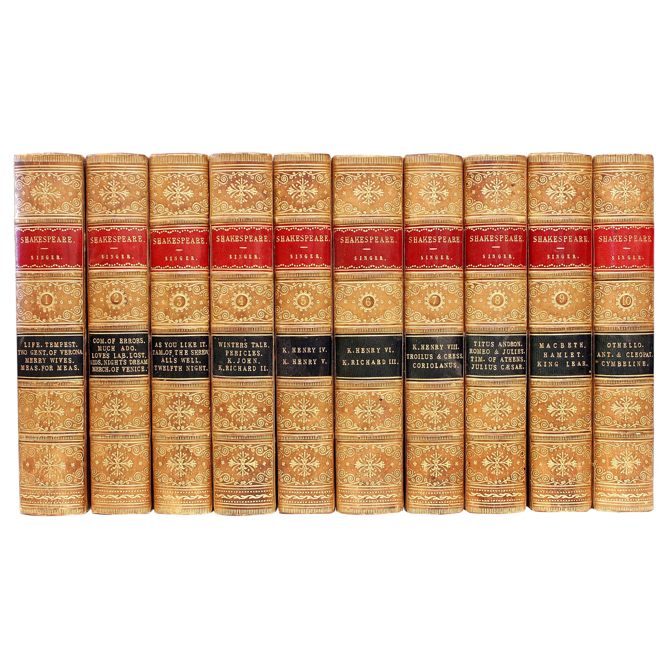 The Dramatic Works of William Shakespeare. 10 Bände. 4TH ED REVISED FINELY BOUND im Angebot