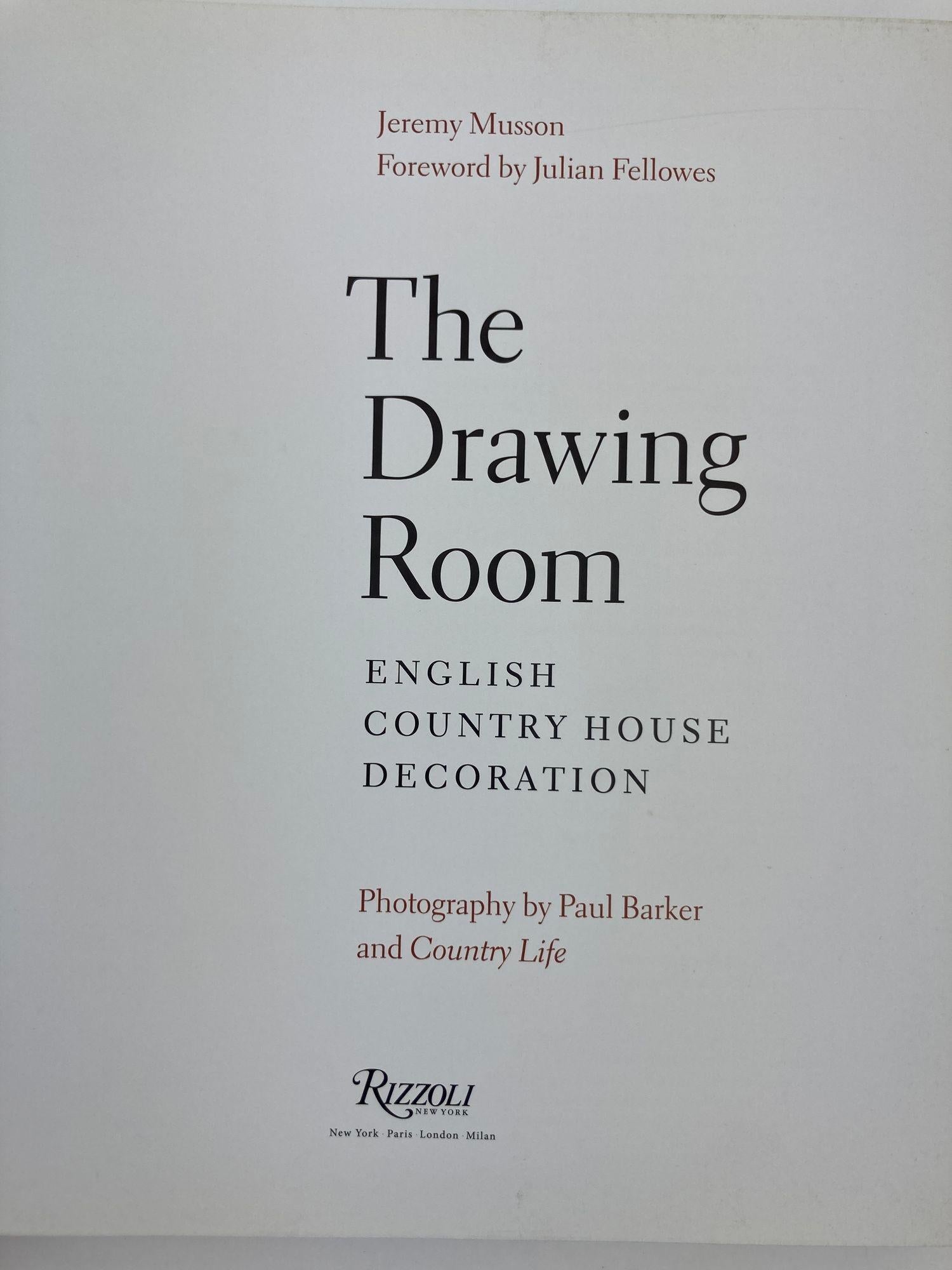The Drawing Room English Country House Decoration by J Musson Hardcover Book For Sale 2