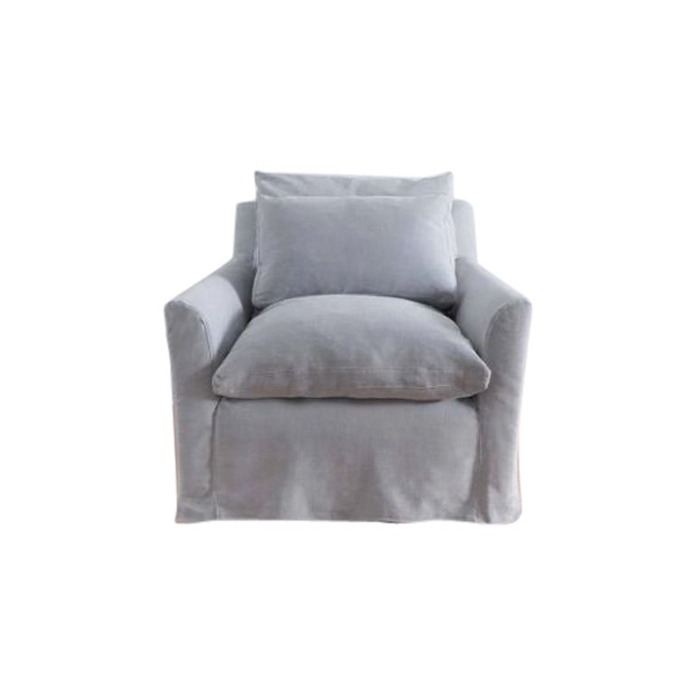 The Dream Chair in Molino Dove Grey Color by Cisco Brothers