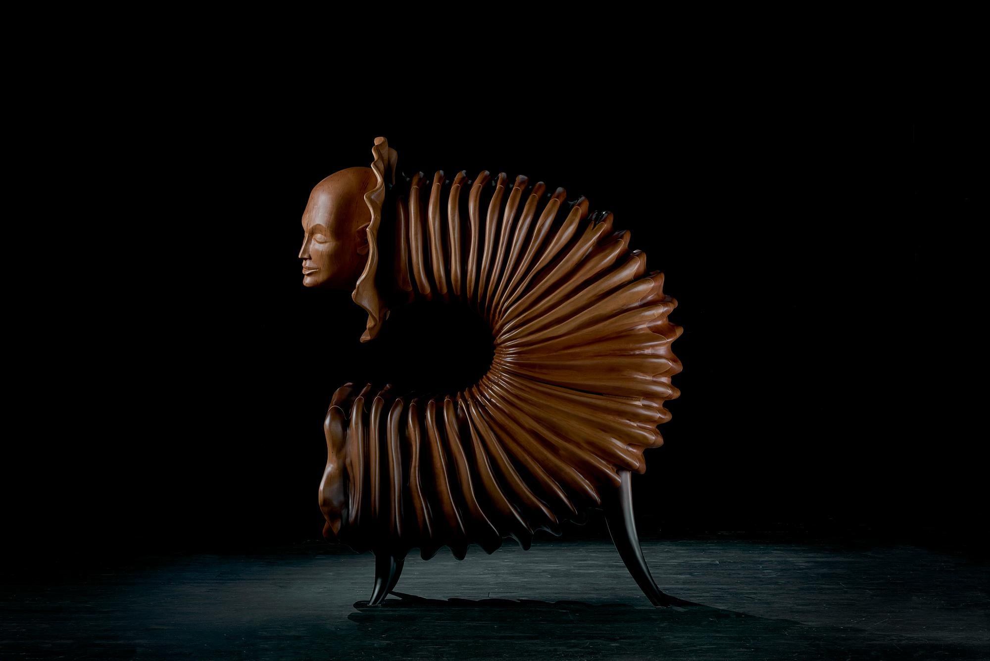 Carved 'The Dreamer' Limited Edition Sculptural Cabinet from Egli Design