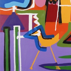 "The Dreaming Cloud" Contemporary Art, Abstract Expressionist, Acrylic on Canvas