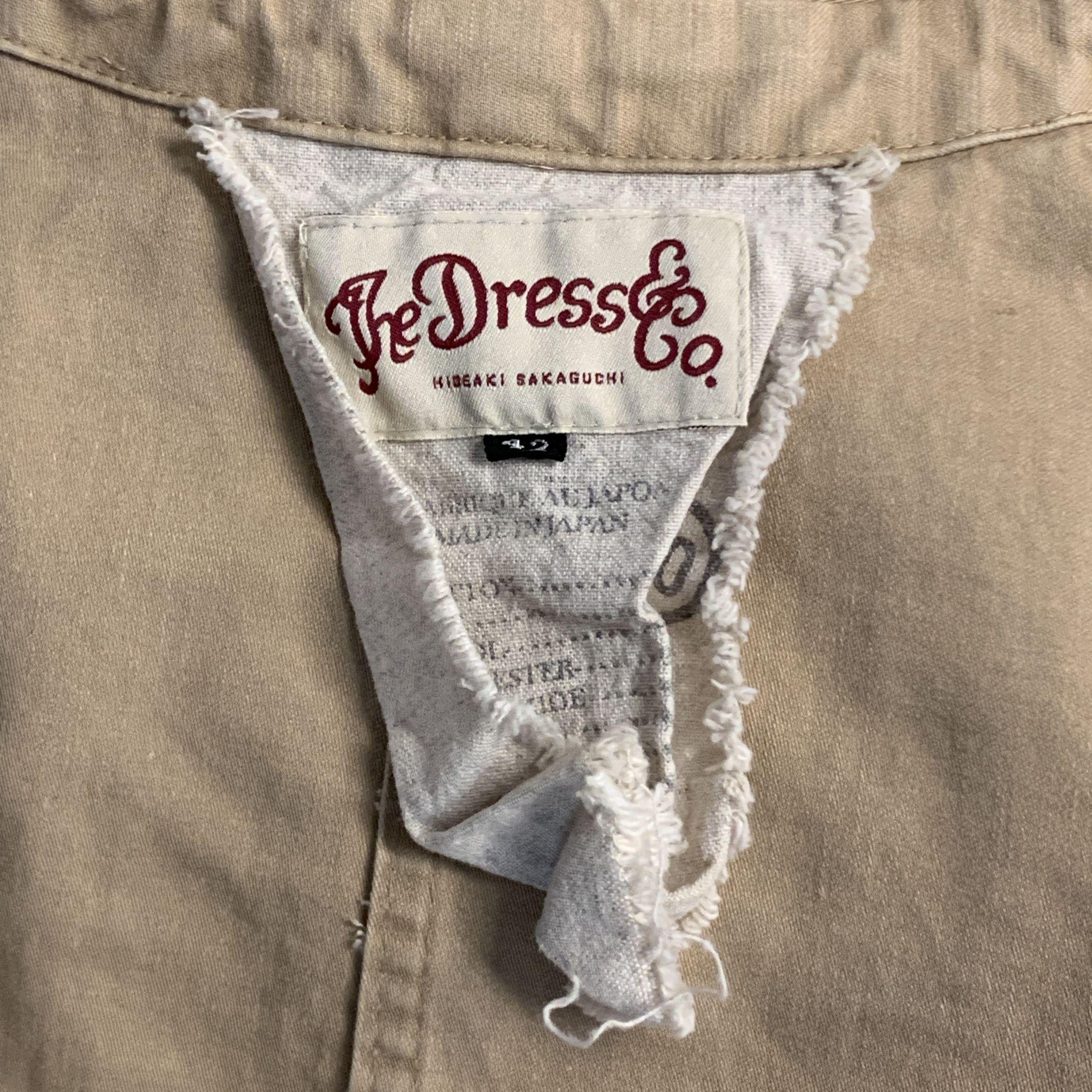 THE DRESS & CO. Size 42 Khaki Cotton Hooded Drawstring Cape Jacket 4