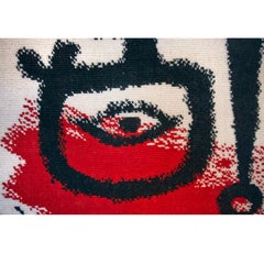 The Drummer Boy after Paul Klee, 100 Percent Wool Rug/Wall Hanging