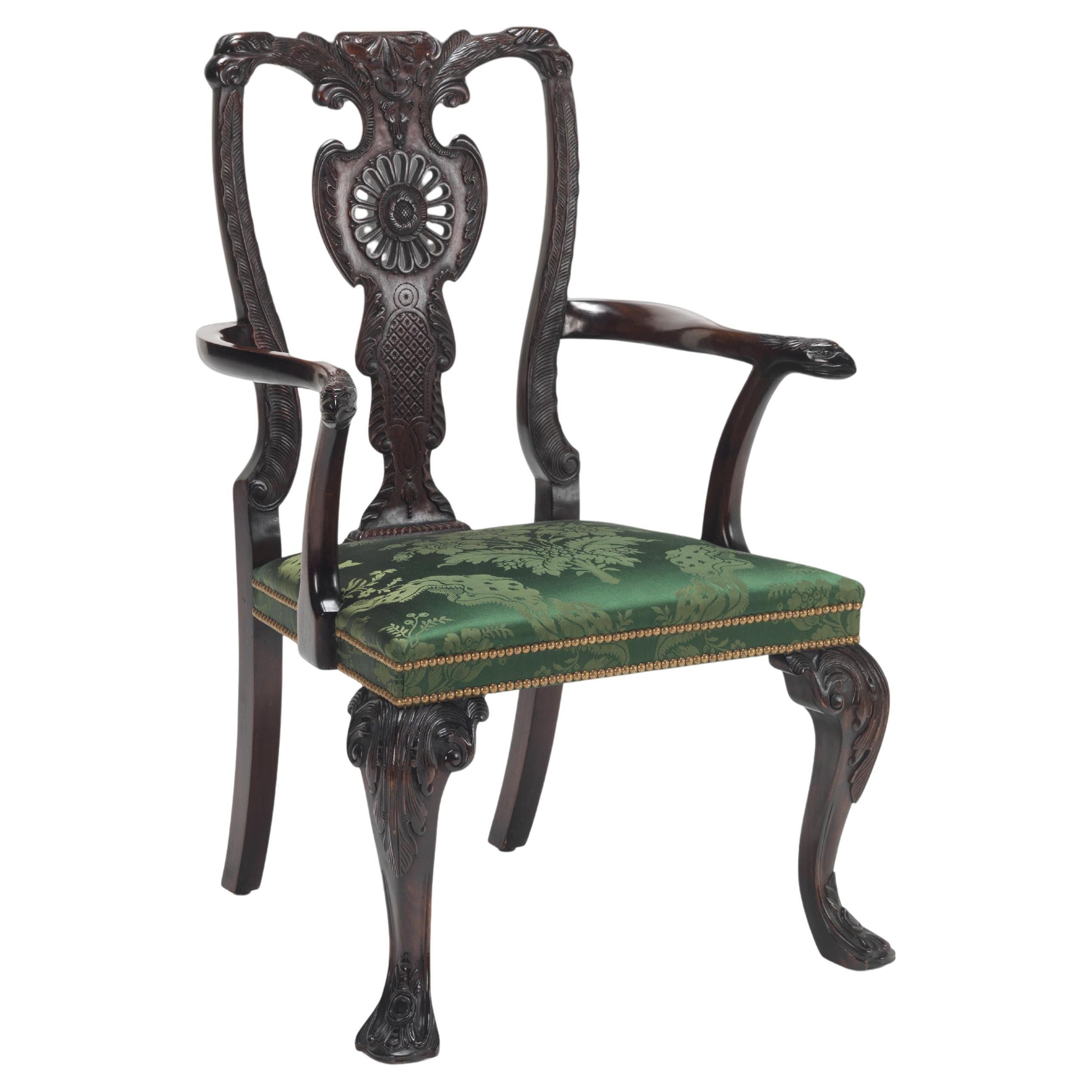 The Dublin Chippendale Dining Armchair For Sale