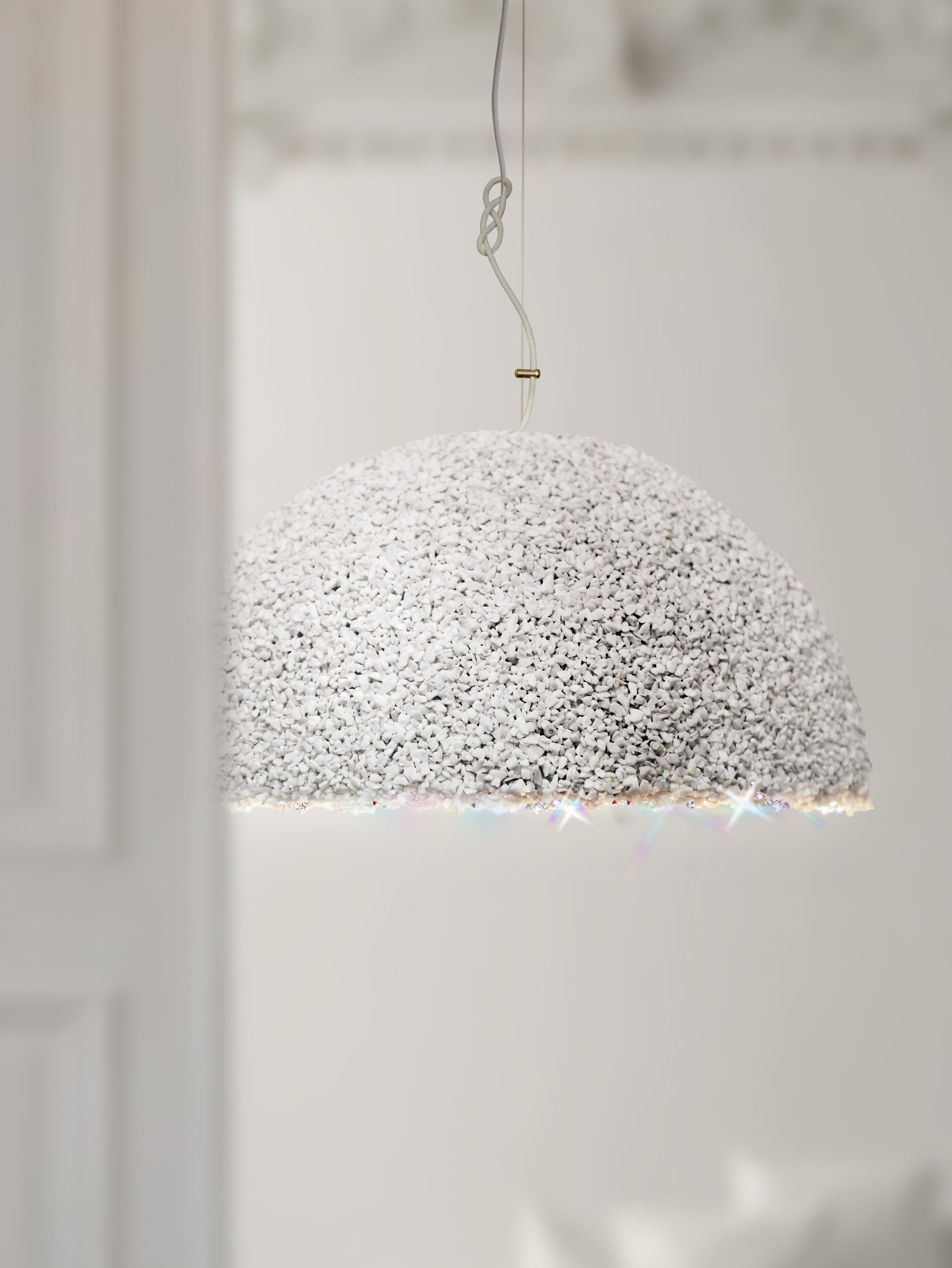Lettone Lampada a sospensione Duchess Large Grey di Mammalampa in vendita