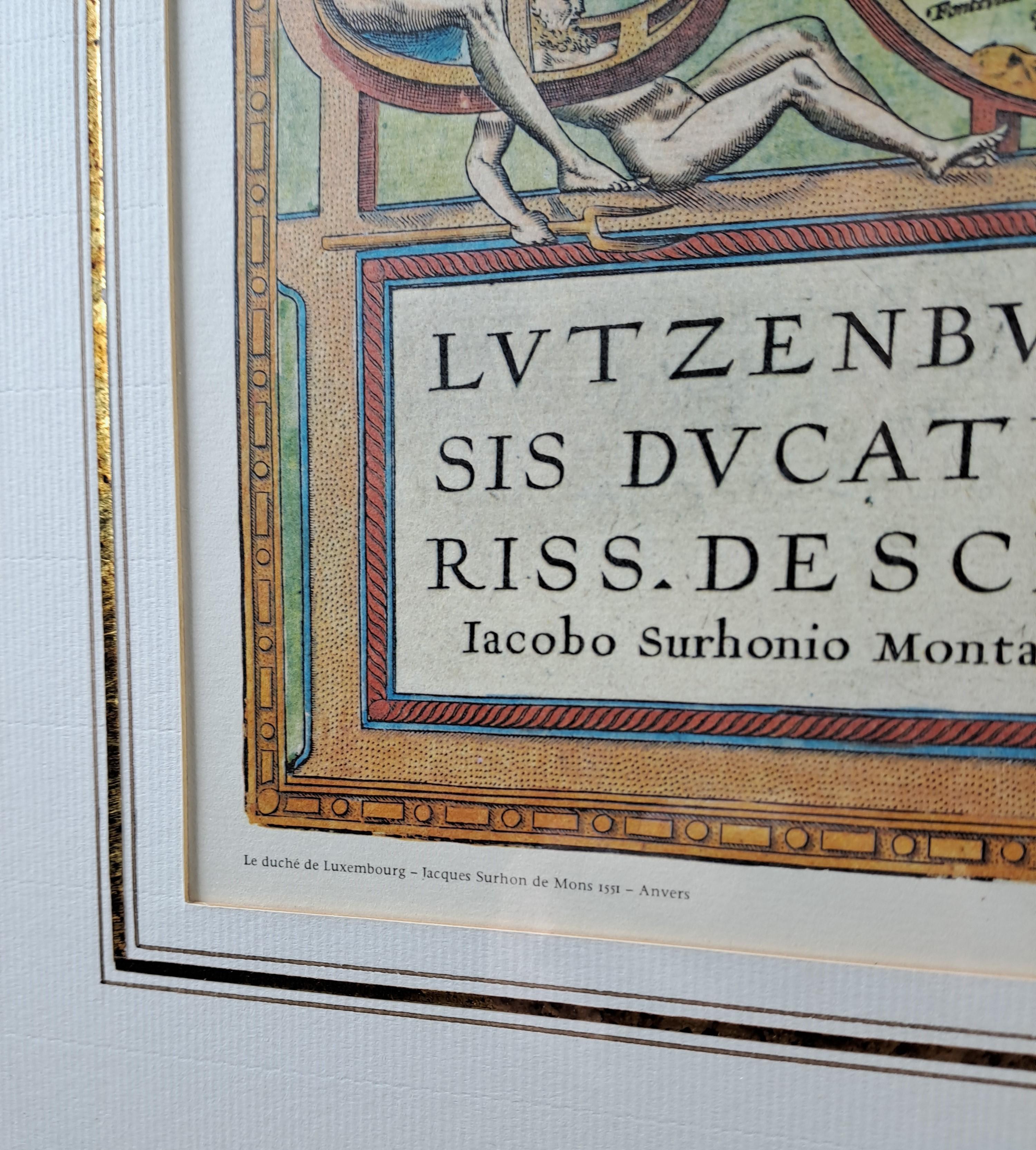 Luxembourgish The Duchy Of Luxembourg - Jacques Surhon De Mons - 1551 - édouard Kutter Edition For Sale