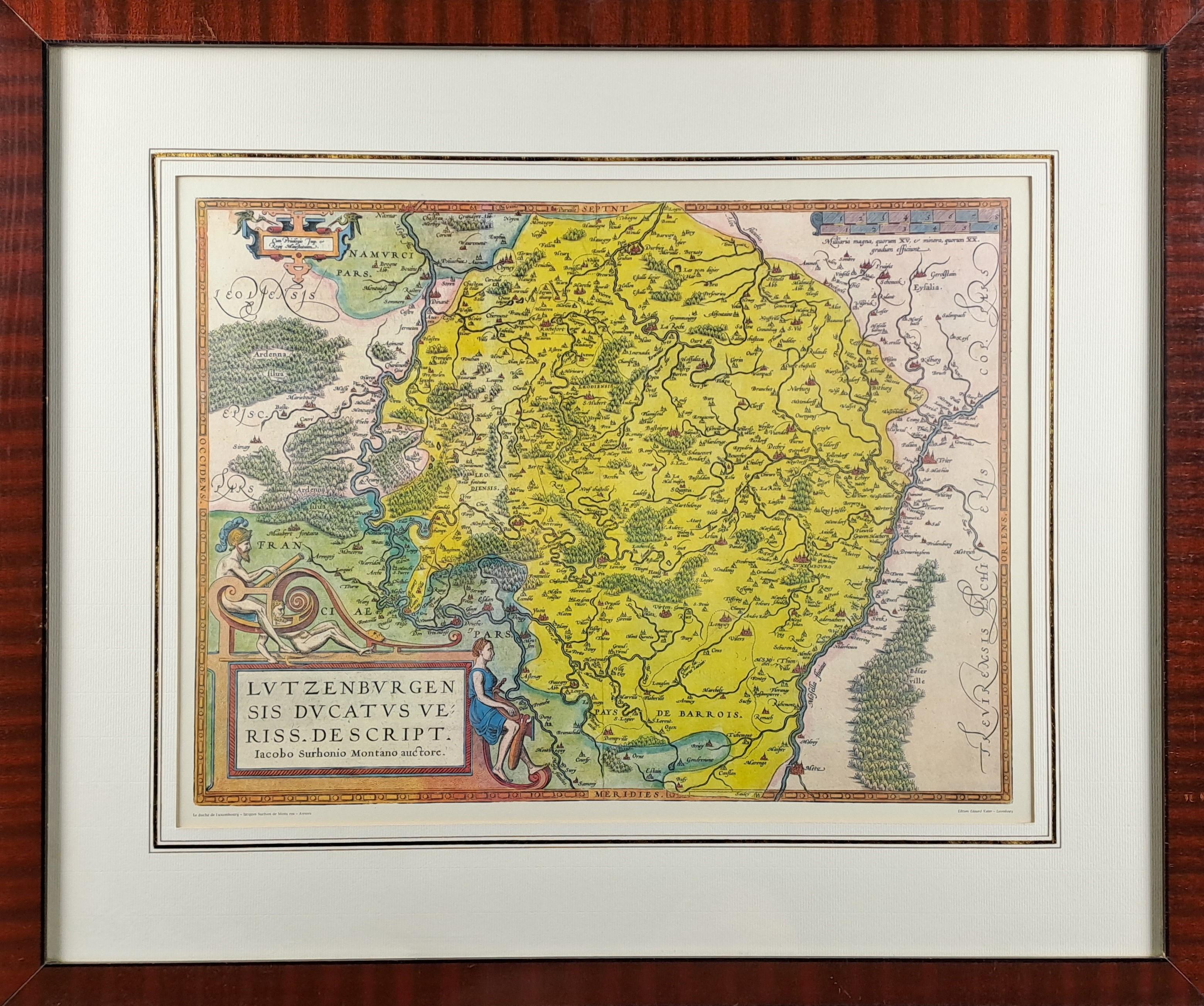 The Duchy Of Luxembourg - Jacques Surhon De Mons - 1551 - édouard Kutter Edition In Good Condition For Sale In BARSAC, FR